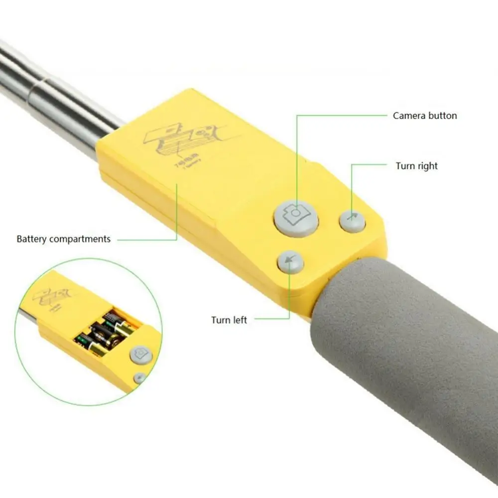 Распродажа для хранения! Селфи Палка с поворотом на 360 градусов беспроводная