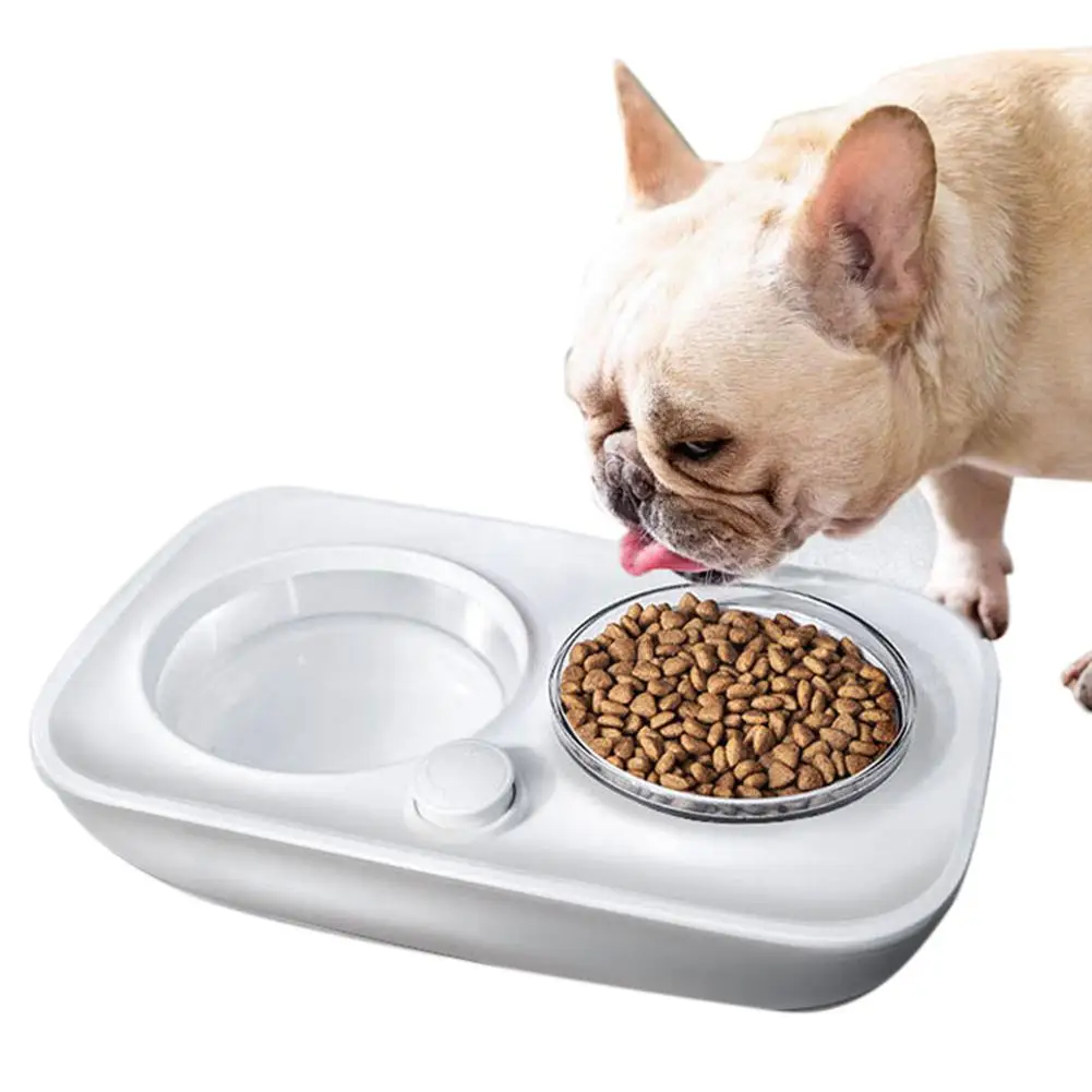 Двойная миска для домашних животных пластиковая кошек и собак пищевая питье