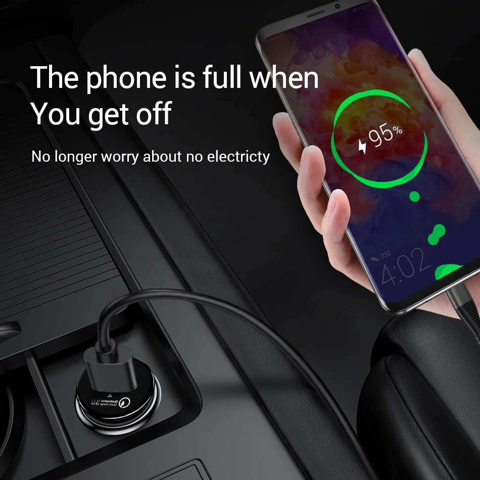 Автомобильное зарядное устройство Marjay Mini USB QC 3 0 для iPhone 7 X XR быстрая зарядка