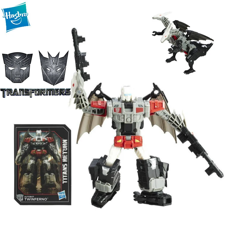 Трансформеры Hasbro серии 14 см поколения Титаны возврат Autobot twинферно и дэбуру