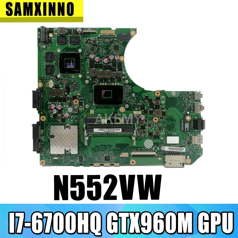 N552VW материнская плата для ноутбука For Asus VivoBook Pro N552VX оригинальная HM170 I7 6700HQ GTX960M