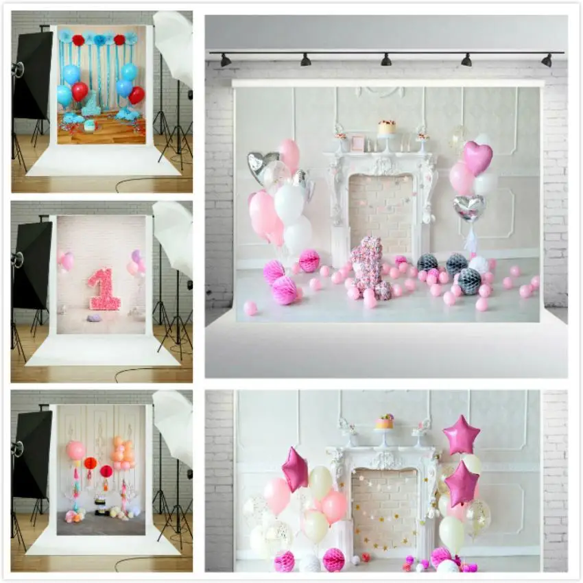 

Love Balloon Toy Children's Birthday Party Photography Background Cloth Studio Scene Props Vinyl