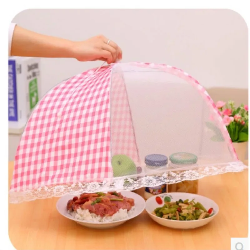 Кухонный сложенный колпак из сетки для еды анти мухи комары зонтик гигиеническая