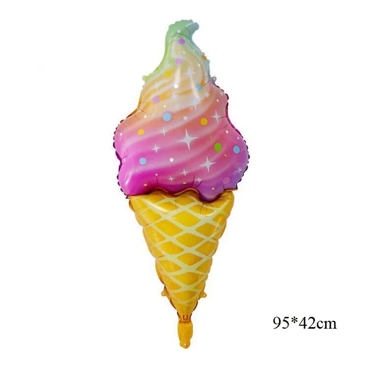 Ice Cream Truck Foil Balloon Food Festival Summer Children Birthday Party Decor Ballon Kid Love Cup Cones Mall Promote | Дом и сад