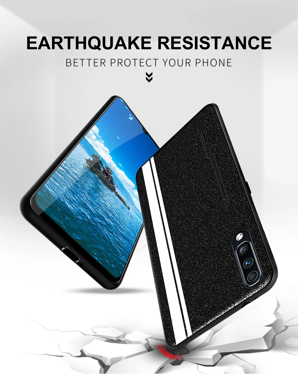 Чехол для samsung A50, роскошный кожаный силиконовый мягкий защитный чехол для samsung Galaxy A30 A50 A70, противоударный чехол