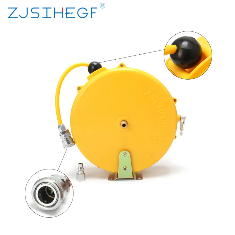 

8 м Автомобильная воздушная катушка пневматический шланг PU трубка OD 8 мм ID 5 мм выдвижная катушка Телескопический барабан
