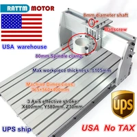 from usa free shipping 6040 cnc router engraver engraving milling machine frame kit screw 80mm aluminum clamp for diy user