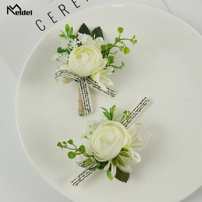 Свадебный браслет Meldel для подружек невесты мужские корсажи и бутоньерки Мужская