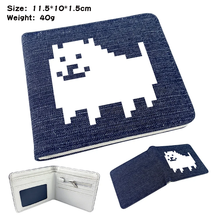 Кошельки для игр Undertale Sans мультяшный складной кошелек денег с кармашком монет