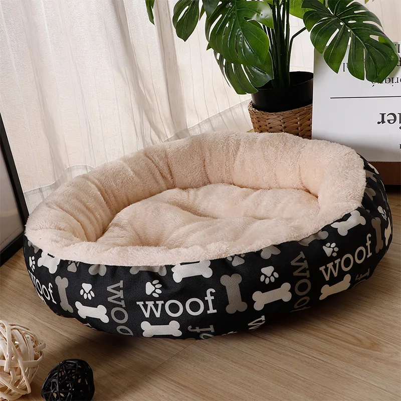 

Autumn Winter Pet Bed Comfortable Teddy Small Medium-sized Dog Warm Dog Bed Cat Litter Round Kennel Dog Supplies Bed for Dog