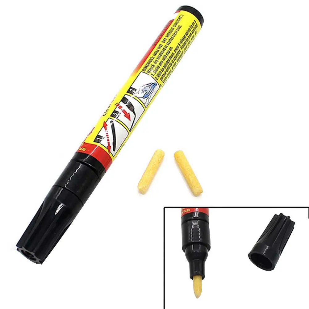 

Car Paint Pen Auto Paint Pen Car Scratch Repair Pen Aluminum Pipe General With 2 Acrylic Pen Points For car Care Scratch Remover