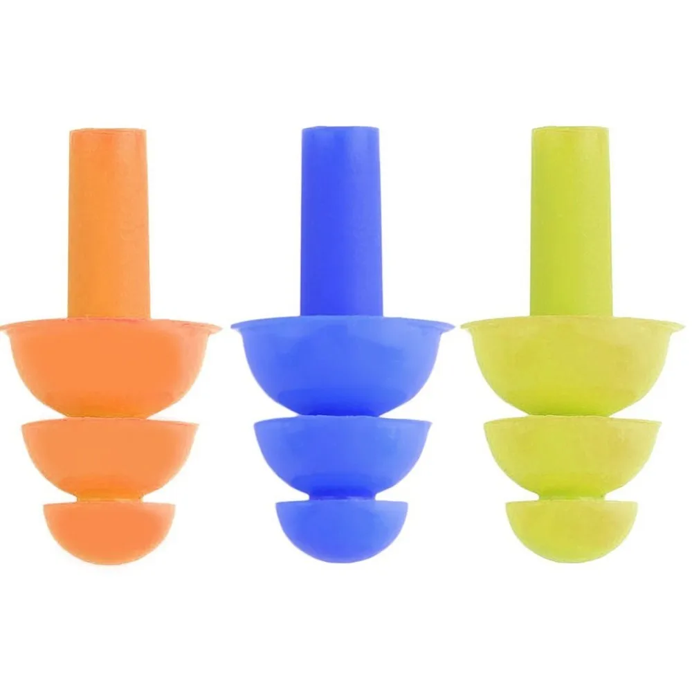 1Pair/3Pairs Spiral Waterproof Silicone Ear Plugs Anti Noise Snoring Earplugs Comfortable For Sleeping Reduction Accessory | Безопасность