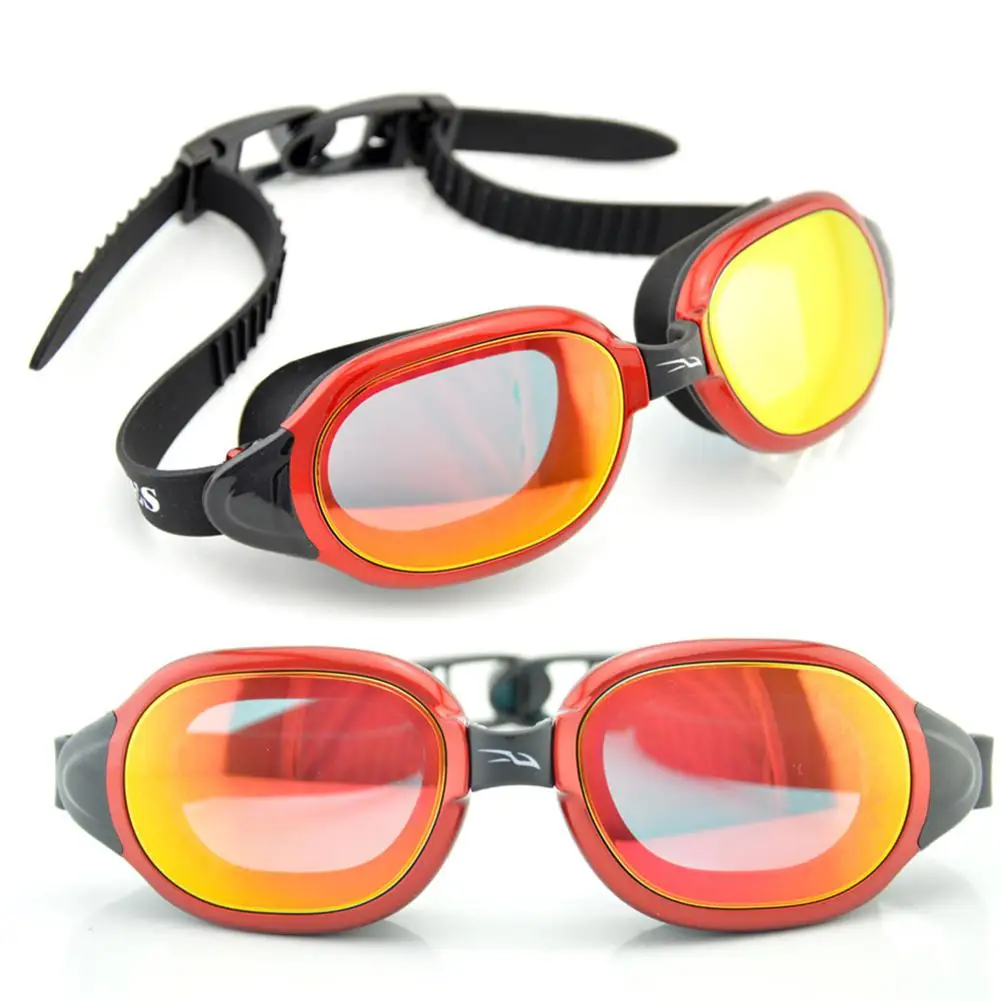 Профессиональные силиконовые плавательные очки для близорукости