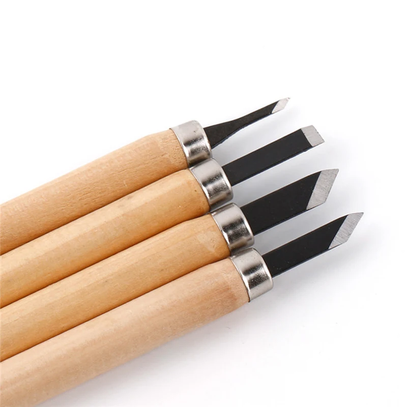 

12pcs Professional Wood Carving Chisel Knife Hand Tool Set For Basic Detailed Carving Woodworkers Gouges Multi Purpose DIY