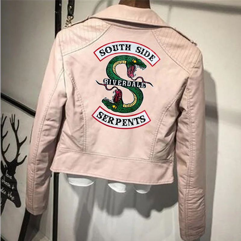 2021 Ladies Leather Jacket Viper Gang PU Leather American Drama Female Coat Leather Jacket Women Motorcycle Leather Jacket