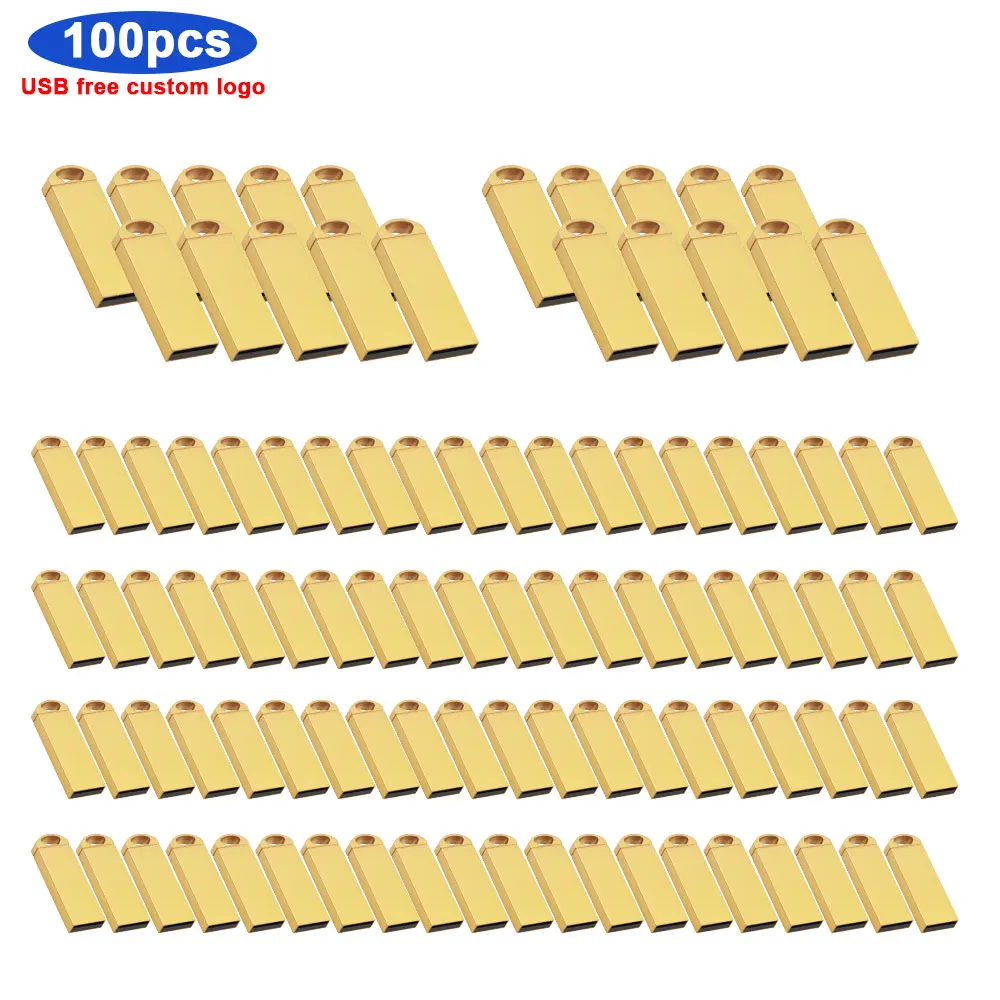 

100pcs free logo pendrive128gb 64gb 32gb 16gb 8gb USB Flash Drive Pen drive waterproof u disk 2.0 memoria usb menory stick gift