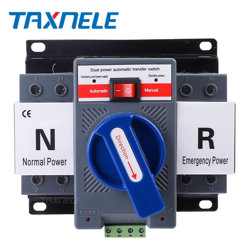 Ats transfer switch2P 4P 63A 230V 380V микро прерыватель цепи двойной мощности автоматический