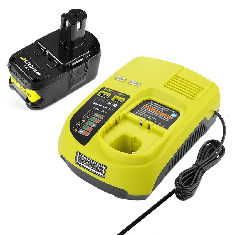 3A 12V 14 4 V 18V для Ryobi P117 аккумуляторная батарея зарядное устройство Аккумуляторный