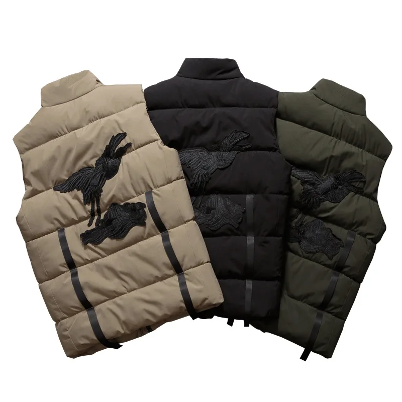 Новинка стильный осенне-зимний жилет для мужчин высокое качество капюшон теплая