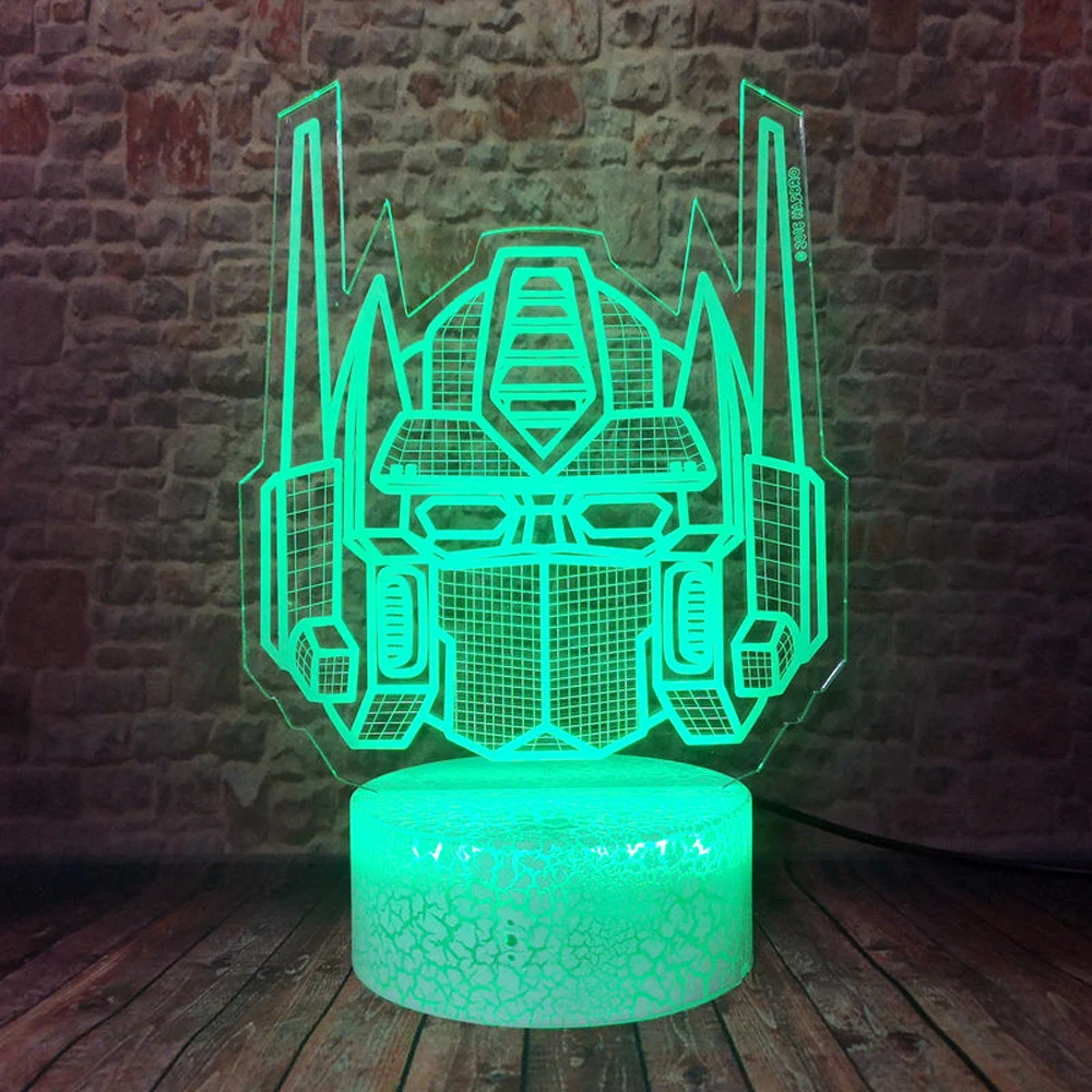 Креативный 3d рыцарь Autobots транс фигура Оптимус Прайм трансформеры 7 цветов