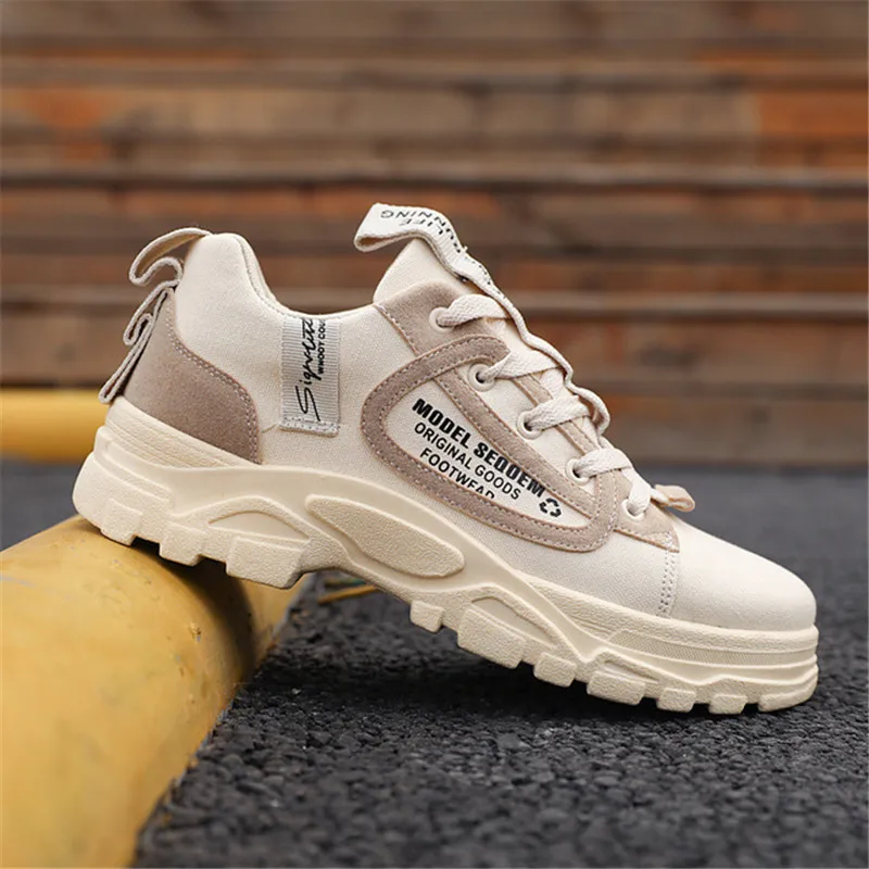 Всесезонная Новая модная дышащая парусиновая обувь в Корейском стиле