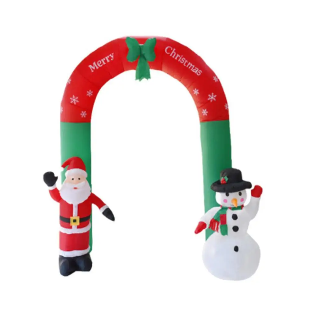 8 футов надувной Санта-Клаус Снеговик Арка реквизит для Санта-Клауса снеговика