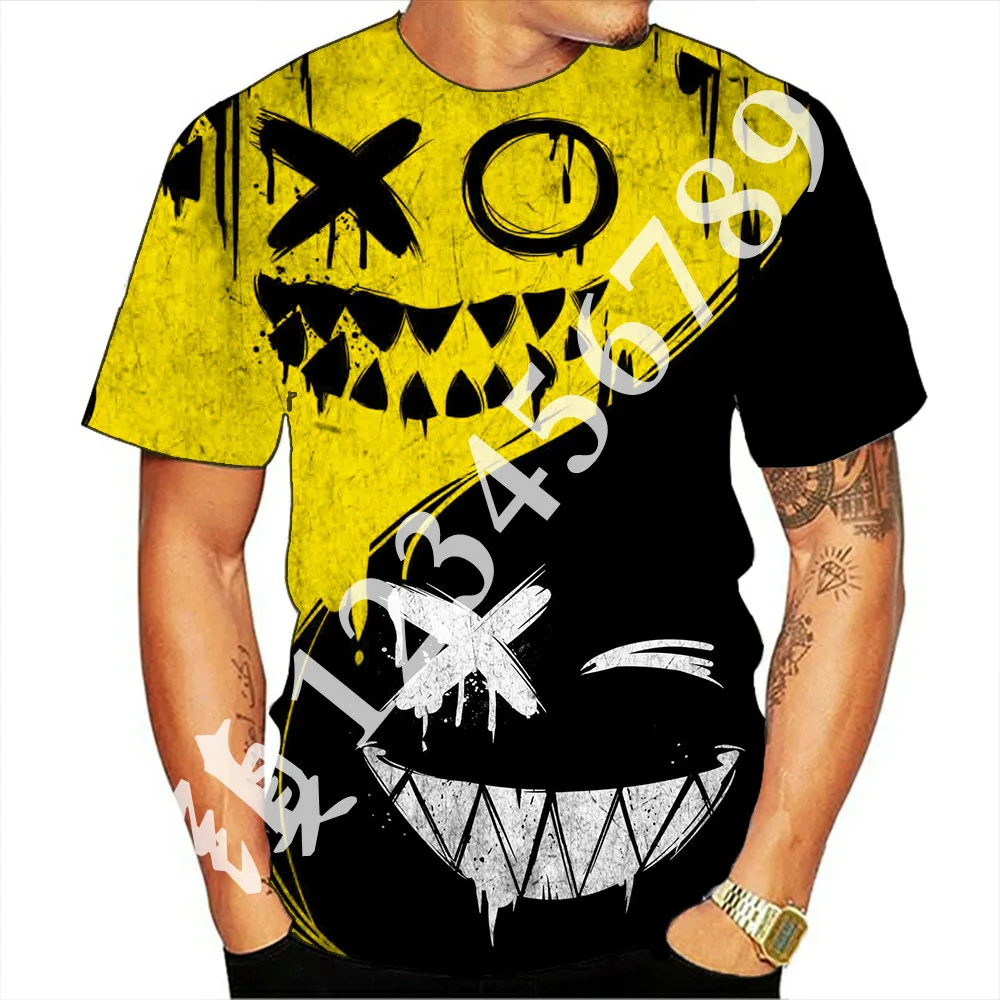 

Мужская футболка с коротким рукавом, круглым вырезом и 3D-принтом