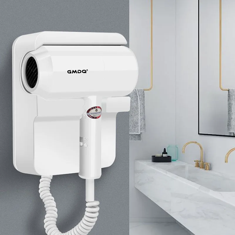 

1300W home hotel bathroom hair dryer powerful hair dryer hot and cold air 220V wall-mounted hair dryer