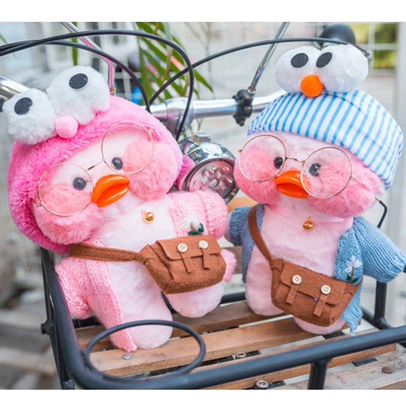 Милые плюшевые куклы-животные 30 см Желтая утка лалалафанана мягкие