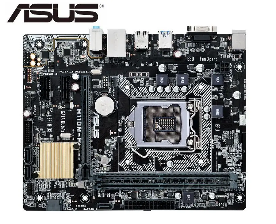 Б/у материнская плата для настольного компьютера оригинальная ASUS H110M F LGA 1151 DDR4 I3 I5