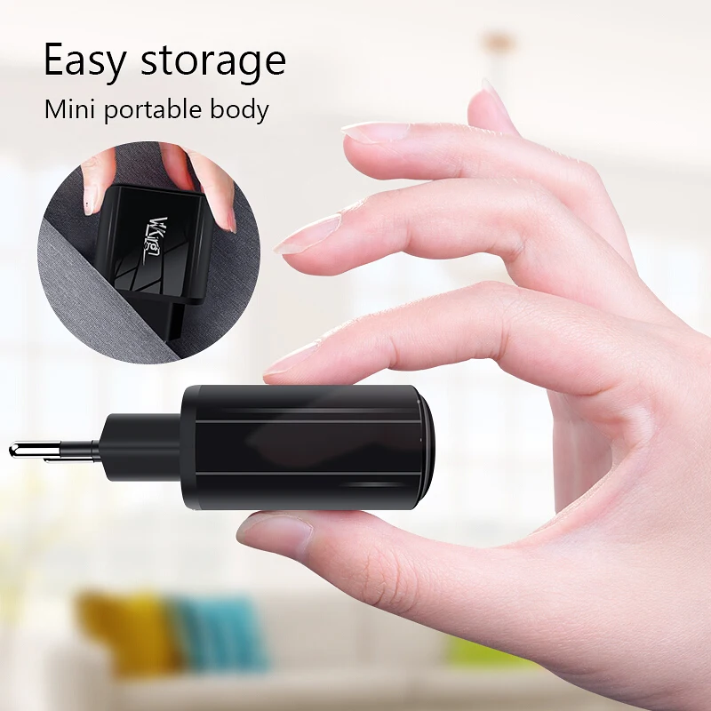 VVKing USB зарядное устройство 18 Вт PD Быстрая зарядка usb type C PD зарядное устройство HD Smart display EU разъем для iPhone 11 Pro samsung Xiaomi зарядка