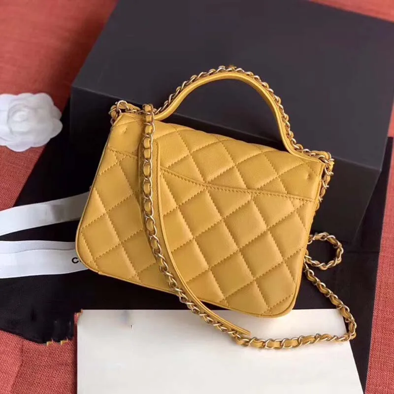 Yellow Роскошная женская сумка дизайнерская женская брендовая сумка через плечо Высококачественная кожаная классическая любимая сумка - Цвет: Yellow
