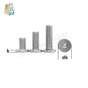 Шестигранный болт с шестигранной головкой из нержавеющей стали, 5-50 шт., см, M2, M2, M3, M4, M5, M6, M8