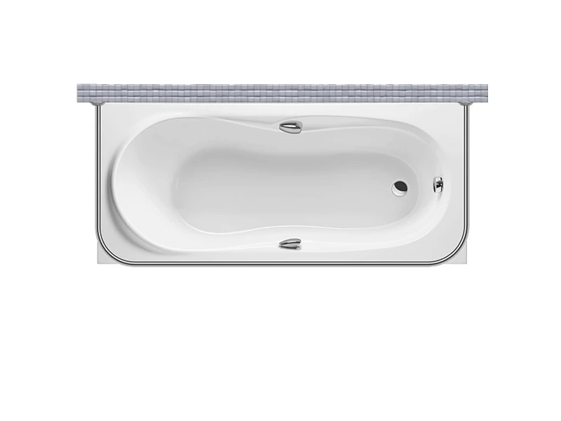 Карниз для ванной (Штанга) &quotусиленный 20&quot Balteco Forma 150x70 П-образный | Дом и сад