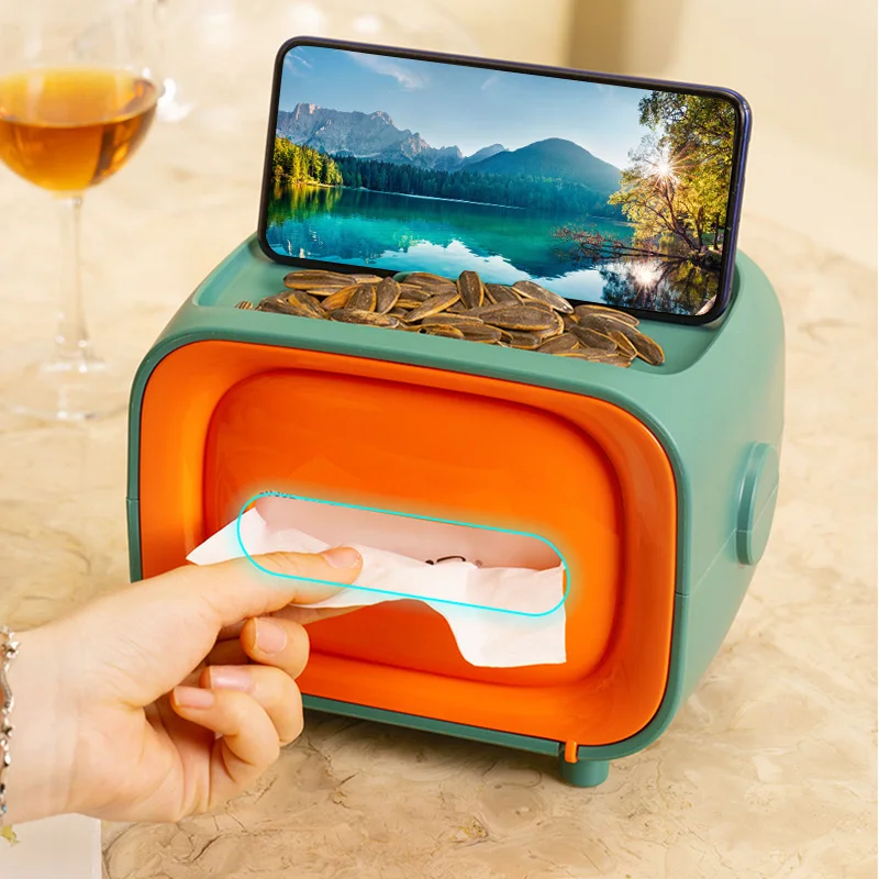 Многофункциональная семейная коробка Стильная для салфеток прямоугольная ретро