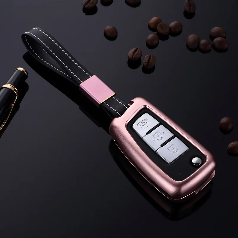 Чехол книжка для ключей из алюминиевого сплава чехол рамка Nissan Qashqai Succe X trail Sylphy