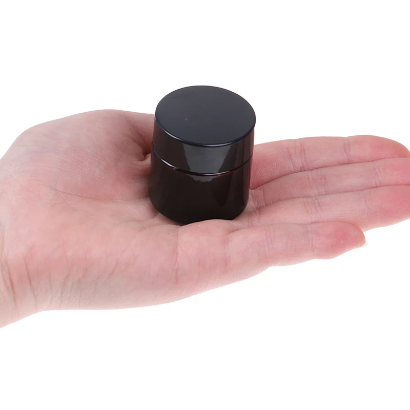 

1PCS 10g/15g/20g/30g/50g/100g Glass Amber Brown Cosmetic Face Cream Bottles Lip Balm Sample Container Jar Pot Makeup Store Vials