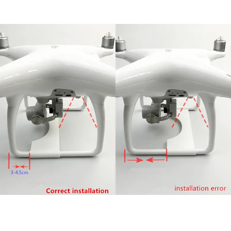Для DJI Phantom 4 Gimbal Защитная плата 3D печать Camera Plate Protector шасси кронштейн для 4|bracket for