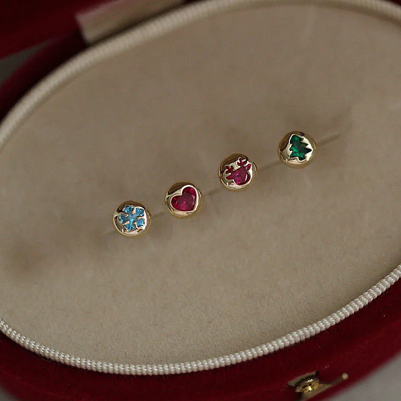 

Liemjee, оптовая продажа, Модные индивидуальные ювелирные изделия для вечевечерние в стиле панк, серьги в виде снежинок и оленей для женщин, оча...