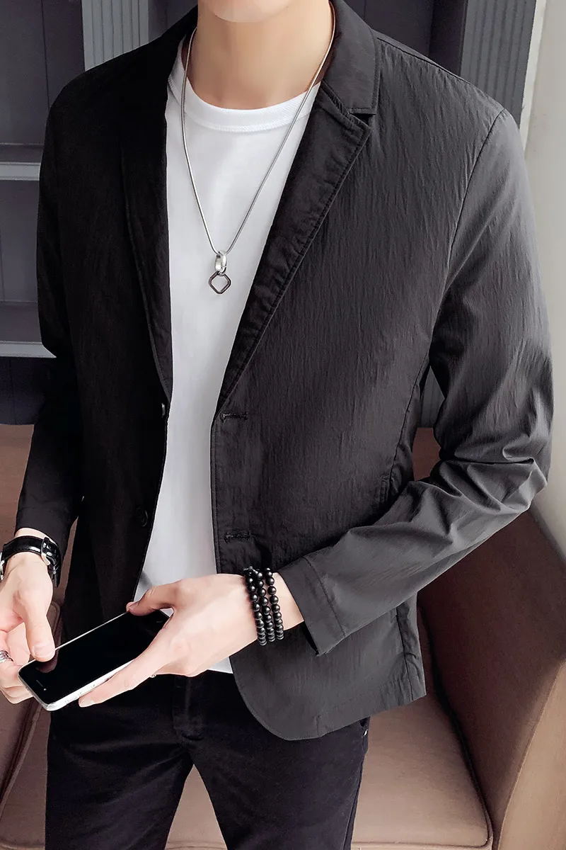 

Spring Men 2021 Blazers Business Social Suits Jacket Casual Slim Fit Office Street Wear Social Coats Wedding Veste Homme Costume