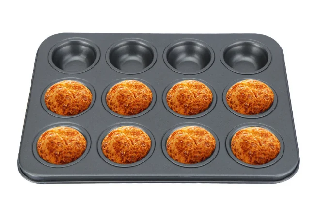 12 чашек DIY противень для выпечки капкейков инструменты антипригарная стальная