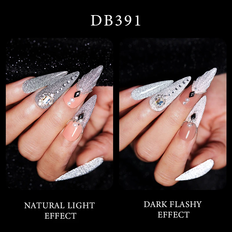 Mtssii Reflective Glitter Gel Nail Polish Sparkling Sequins Semi Permant Soak Off UV LED Color Varnishes Art Decoration | Красота и