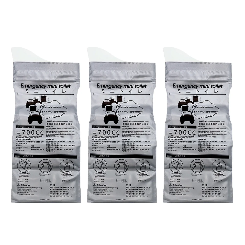 

3pcs Disposable Emergency Sick Bags Emesis Bags Vomit Bags Urinal Bags