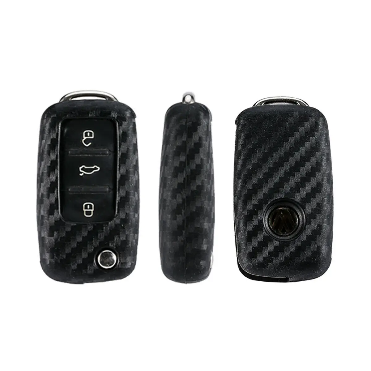 

Fold Key Case Cover Holder Accessories Fit For Volkswagen Tiguan Passat Polo MK5 Touran Beetle Scirocco Eos Jetta UP