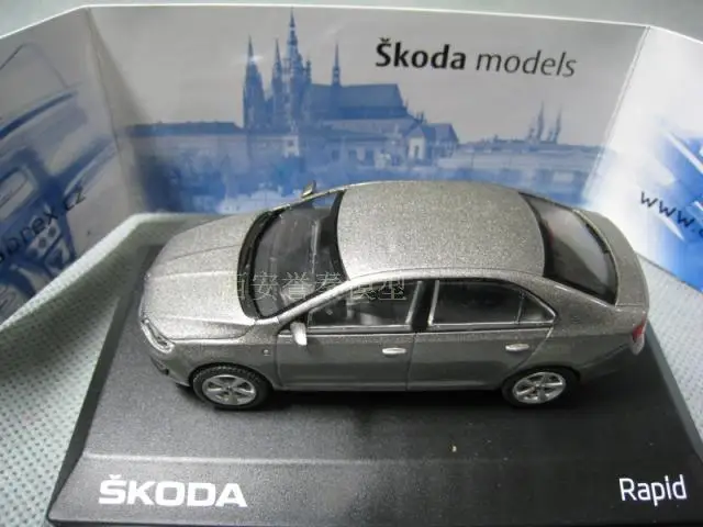 ABREX 1/43 масштаб SKODA RAPLD литой металлический автомобиль модель игрушки для коллекции, подарок, дети