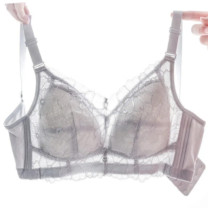 Meizimei Yellow Women's Bras Minimizer Push Up Bralette Crop Top BH Sexy Brassiere Girl Sexy Lace Plus Size BC Cup 34 36 Floral