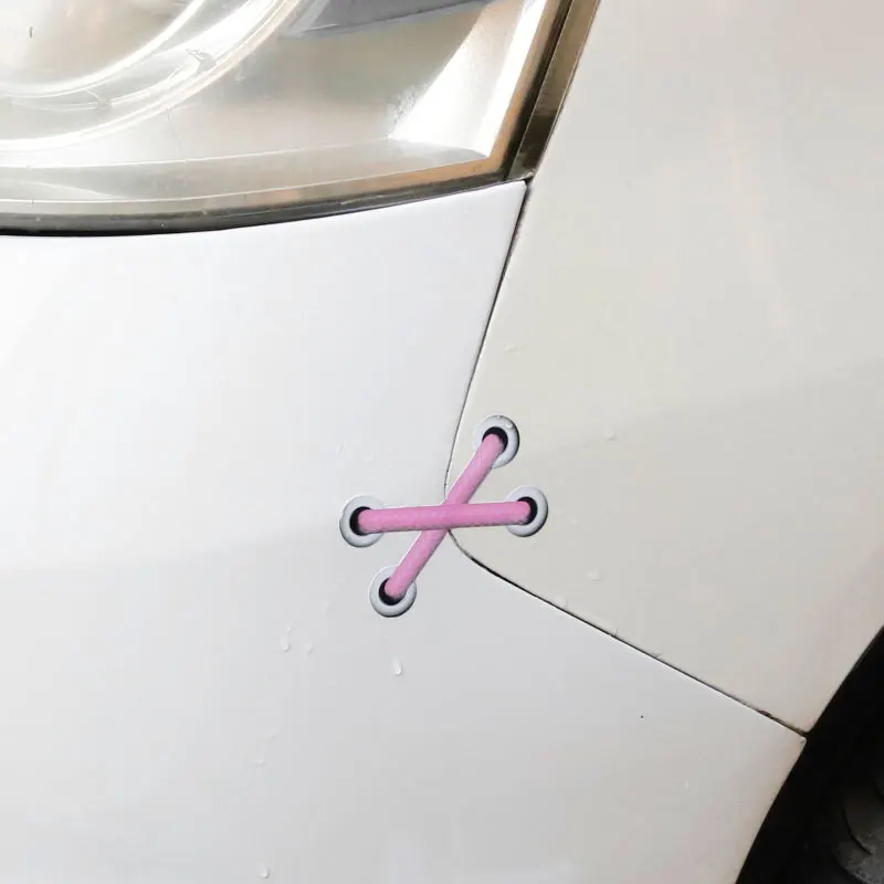 Noizzy поддельные кружевные автомобильные наклейки Стич модные 2019 виниловые