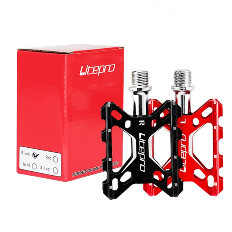 Ультралегкая велосипедная педаль 4 цвета платформа из алюминиевого сплава