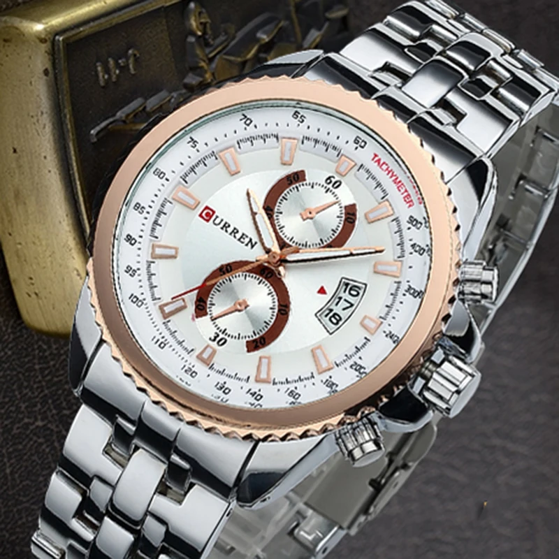

Curren Brand Watches Men Fashion Casual Dress Mens Wristwatch Date Calendar Analog Display Relojes Mujer Gift For Men Clock