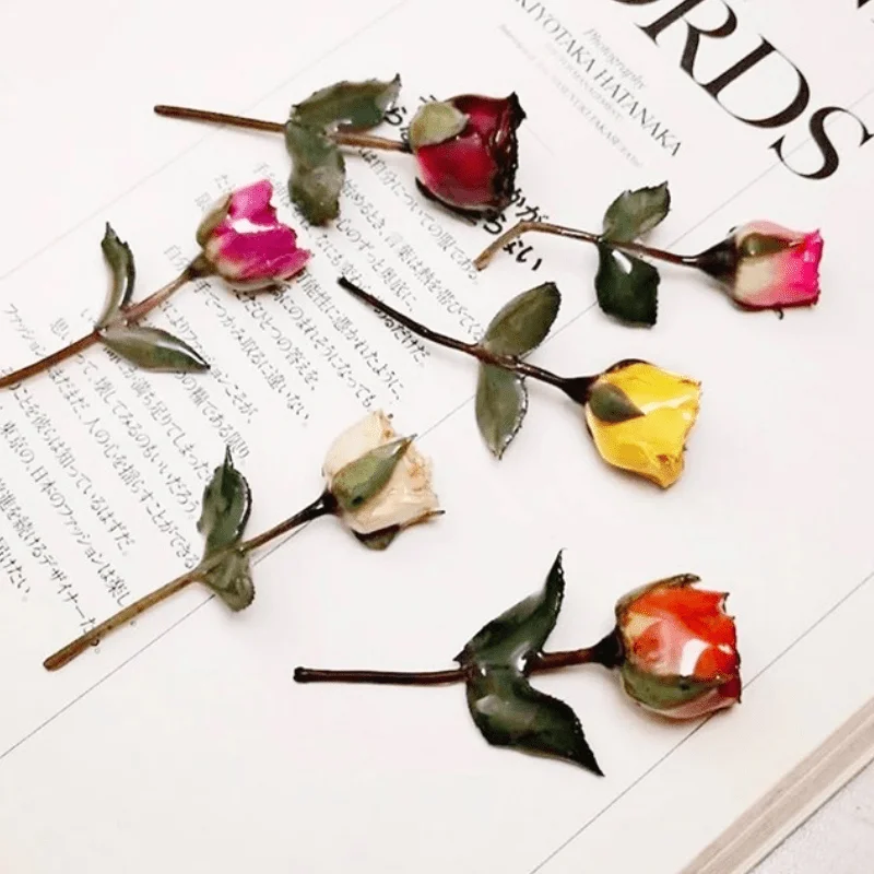 1 шт. натуральный сушеный цветок подвеска Роза из смолы настоящие сухие цветы